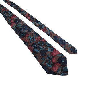 Damon Floral Vintage Men Necktie Tie Designer Accessory Work Office Dad Gift